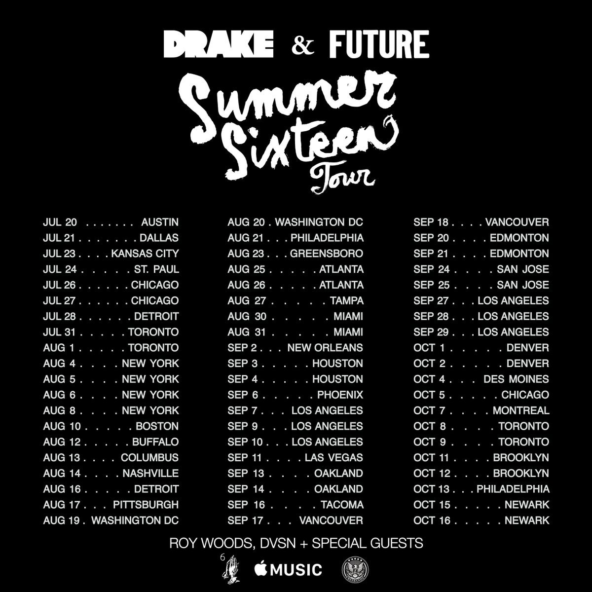 Drake Future Summer Sixteen Tour Boston 08 10 16