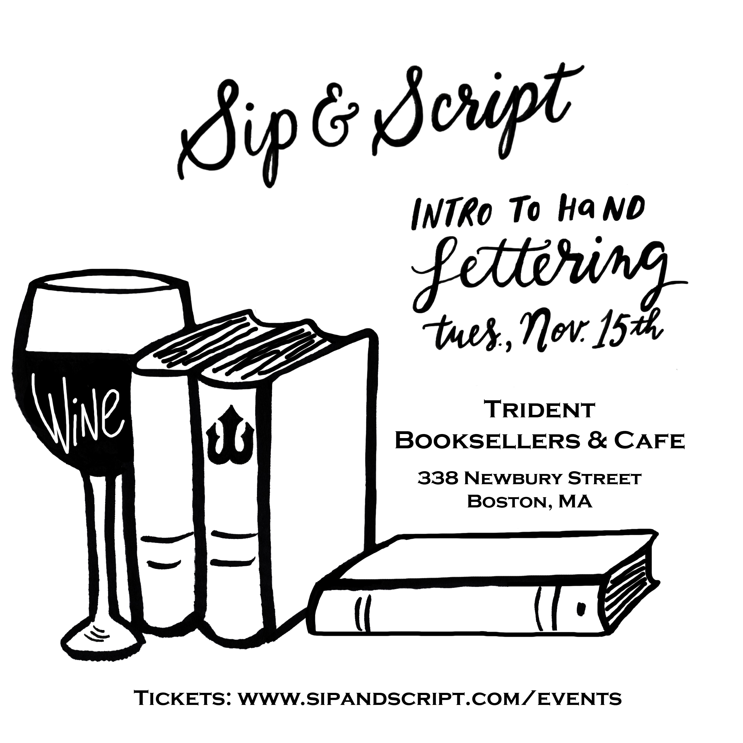 Handlettering Class with Sip and Script [11/15/16]