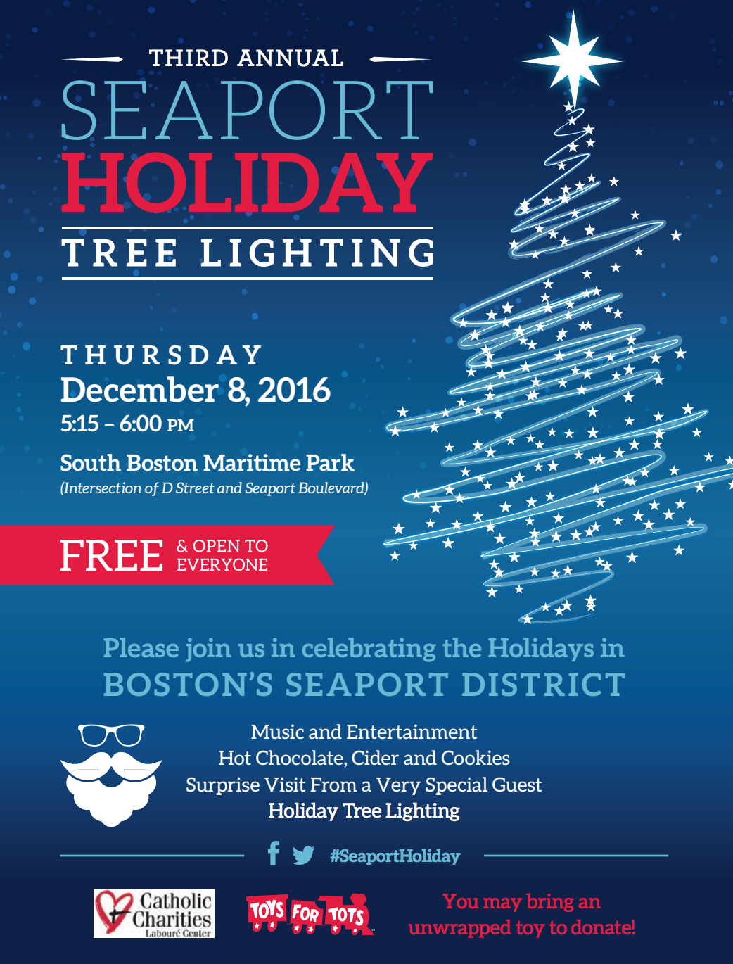 Third Annual Seaport Holiday Tree Lighting [12/08/16]