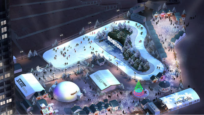 Boston Christmas Market 2022 City Hall Plaza Boston Winter: City Hall Skating Path + Holiday Market [11/24/17]