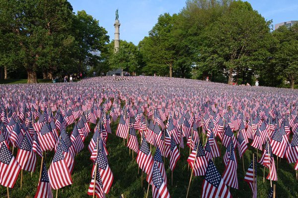 Memorial Day Garden Of Flags On Boston Common 05 22 19