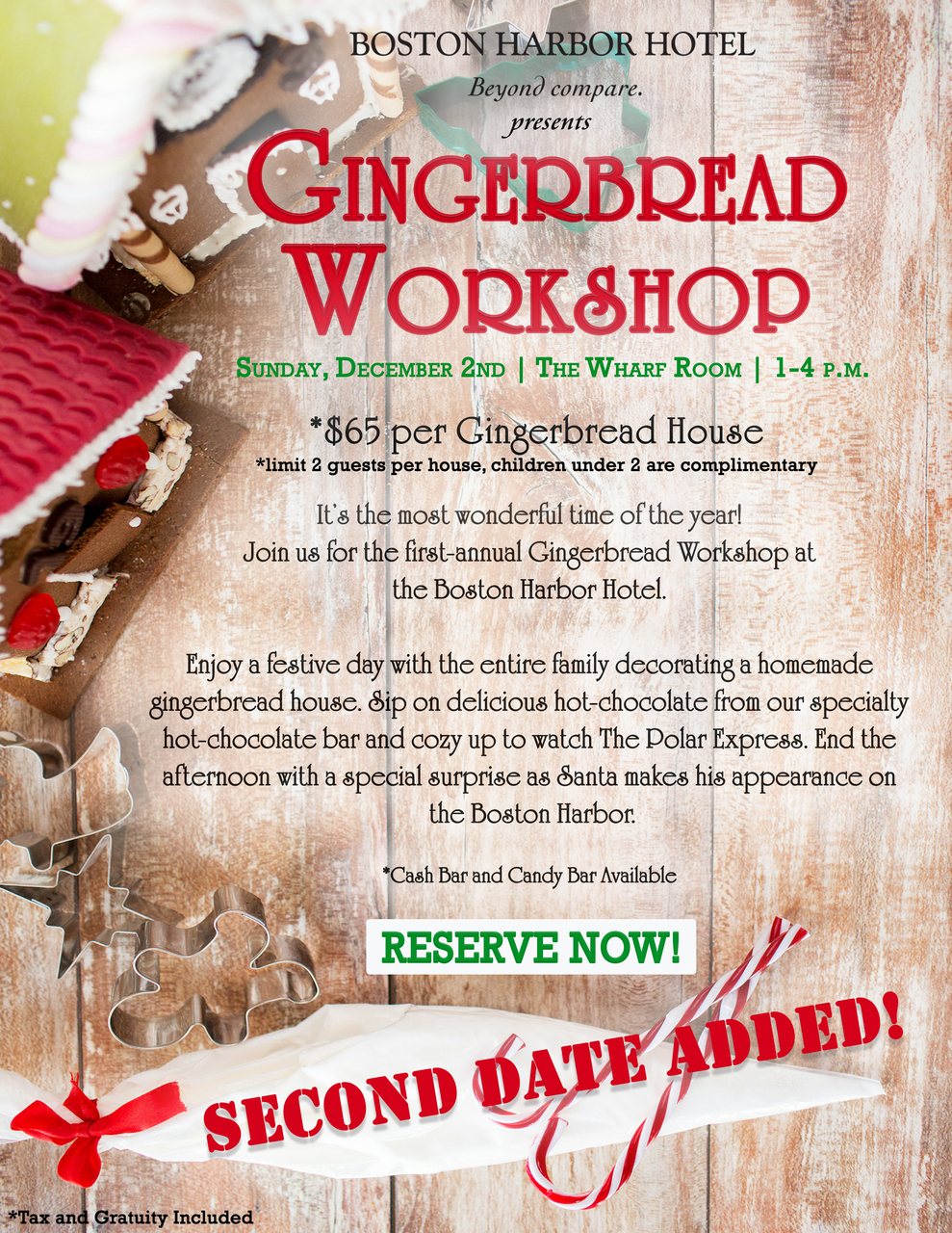 Gingerbread House Workshop At Boston Harbor Hotel 12 02 18