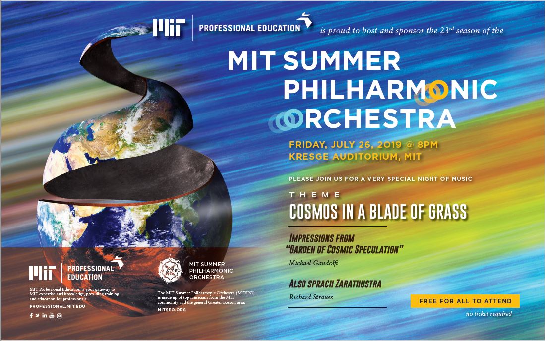 MIT Summer Philharmonic Orchestra [07/26/19]