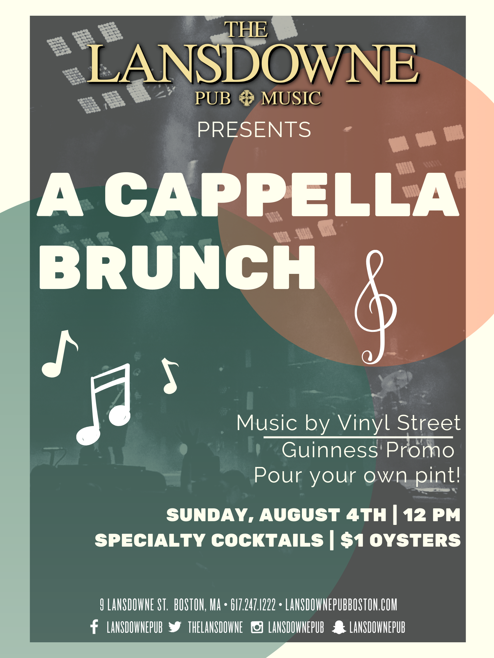 A Cappella Brunch At The Lansdowne Pub [08/04/19]