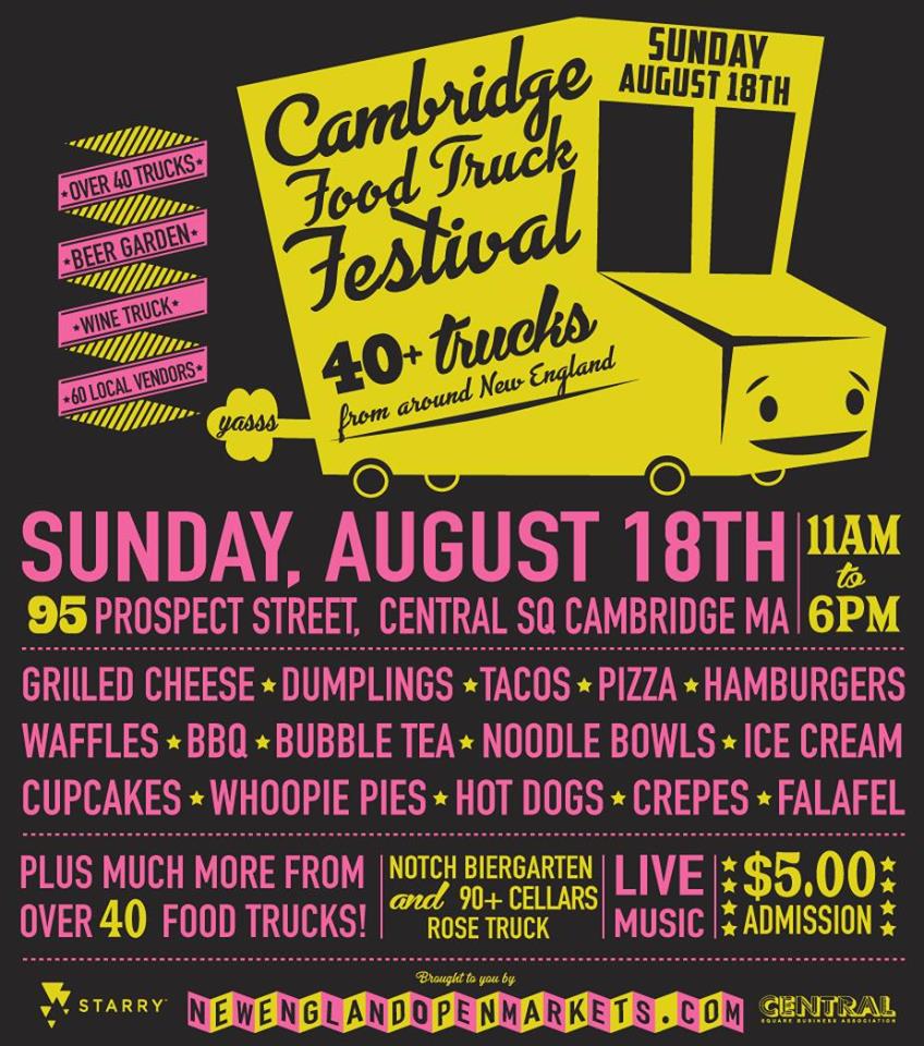 Cambridge Food Truck Festival [08/18/19]