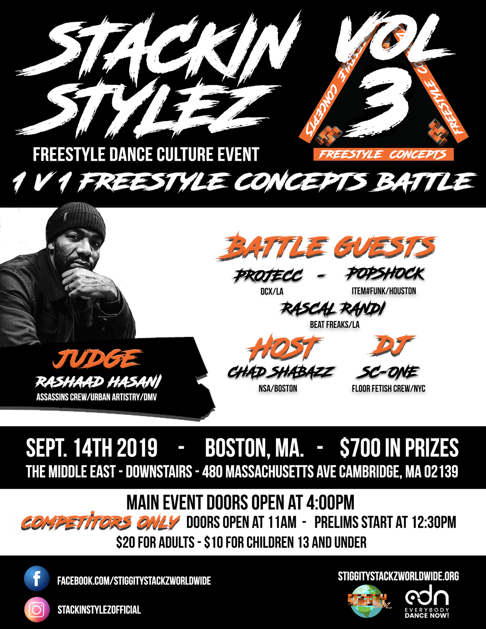 StageStackin' Stylez Vol. III Freestyle Dance Festival [09/14/19]