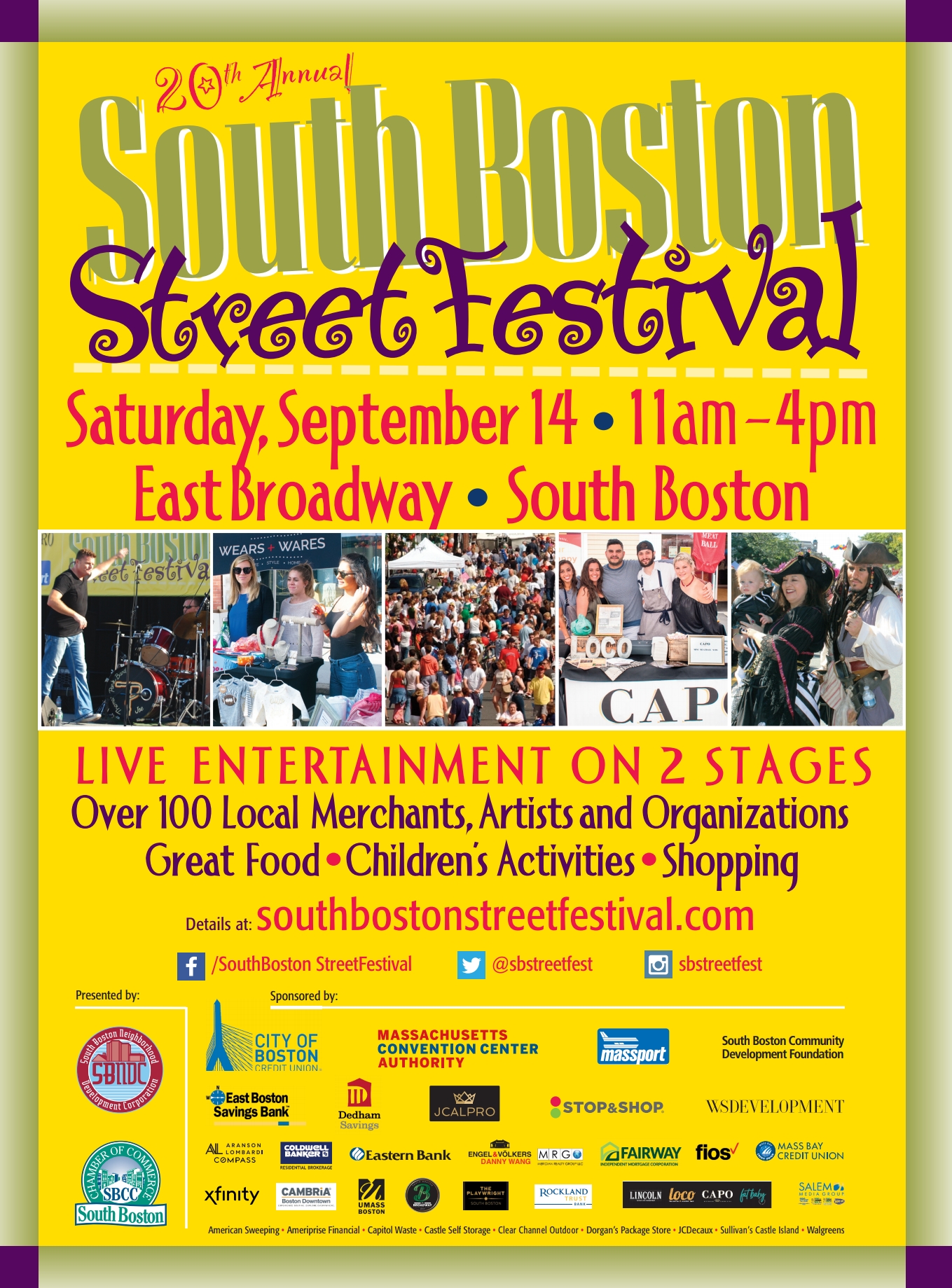 20th Annual South Boston Street Festival [09/14/19]