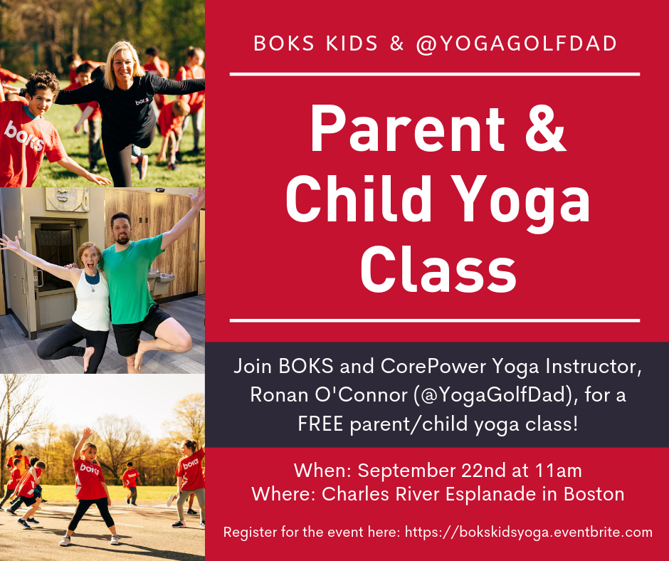 Free Parent Child Yoga On The Charles With Boks 09 22 19