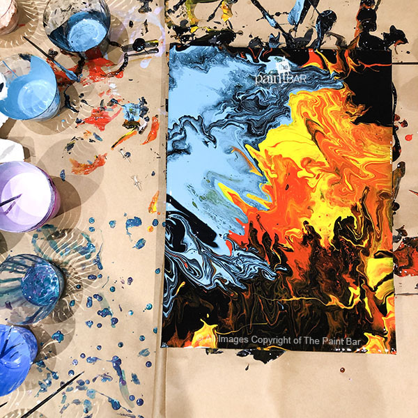 Acrylic drip painting deals