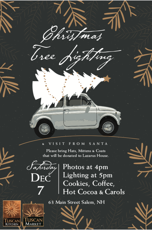 Tuscan Kitchen S Annual Christmas Tree Lighting In Tuscan Kitchen S Annual Christmas Tree Lighting In