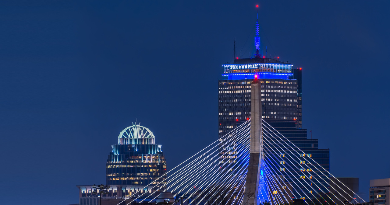 Boston's Prudential Tower Shines Blue in Support of Playworks