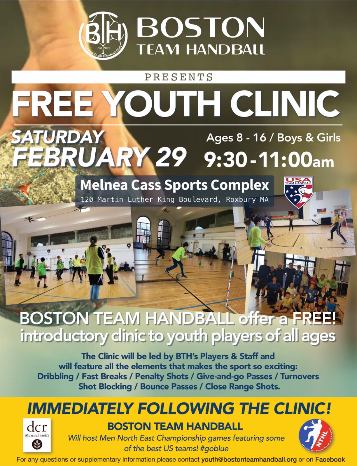 Boston Team Handball Youth Clinic