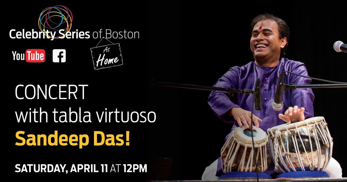 Virtual Concert with Sandeep Das tabla virtuoso 04 11 20