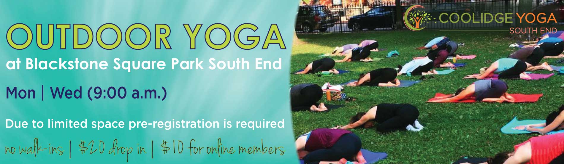 In Person Outdoor Yoga At Blackstone Square Park South End 09 30 20