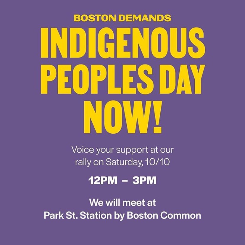 Boston Demands Indigenous People's Day Now [10/10/20]