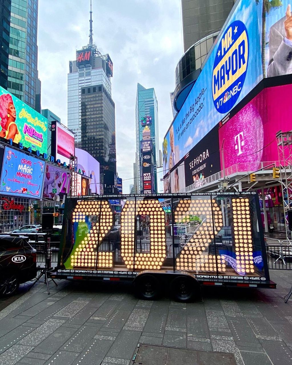 Times Square New Year S Eve 2021 12 31 20