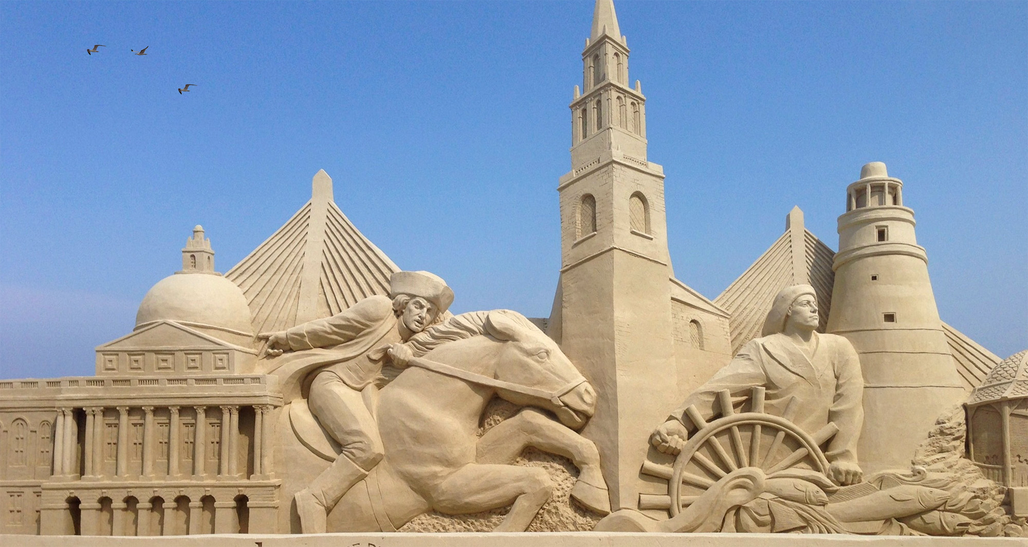Revere Beach International Sand Sculpting Festival 2021 “Back To The