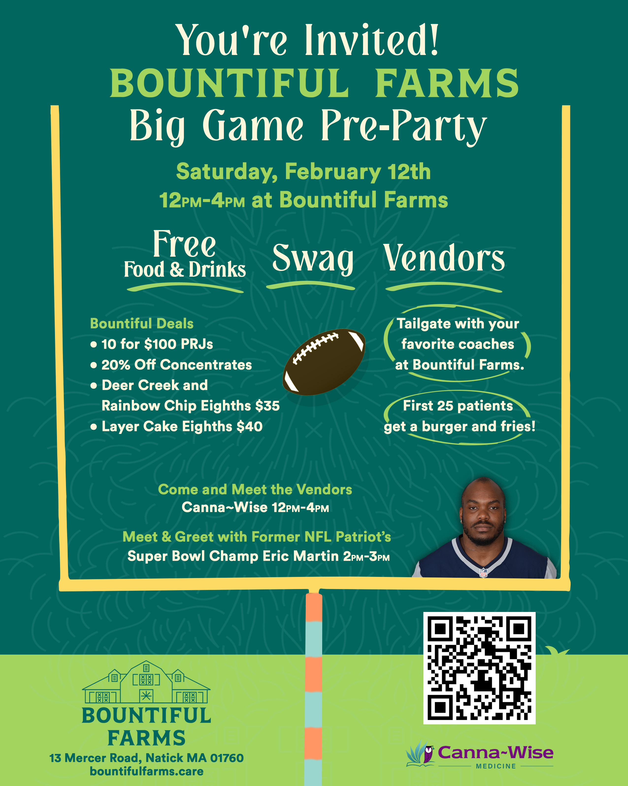 Bountiful Farms Big Game PreParty [02/12/22]